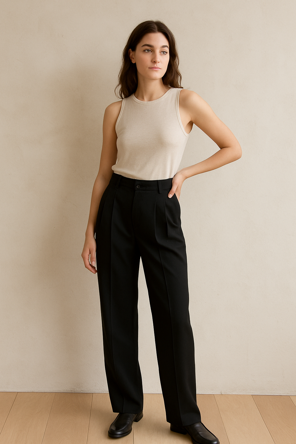 Ella | Pleated Tailored Trousers